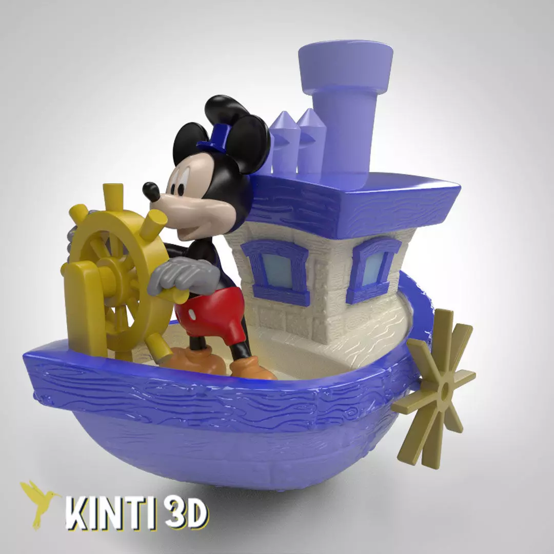 Mickey Steamboat Willie 3D print model_0
