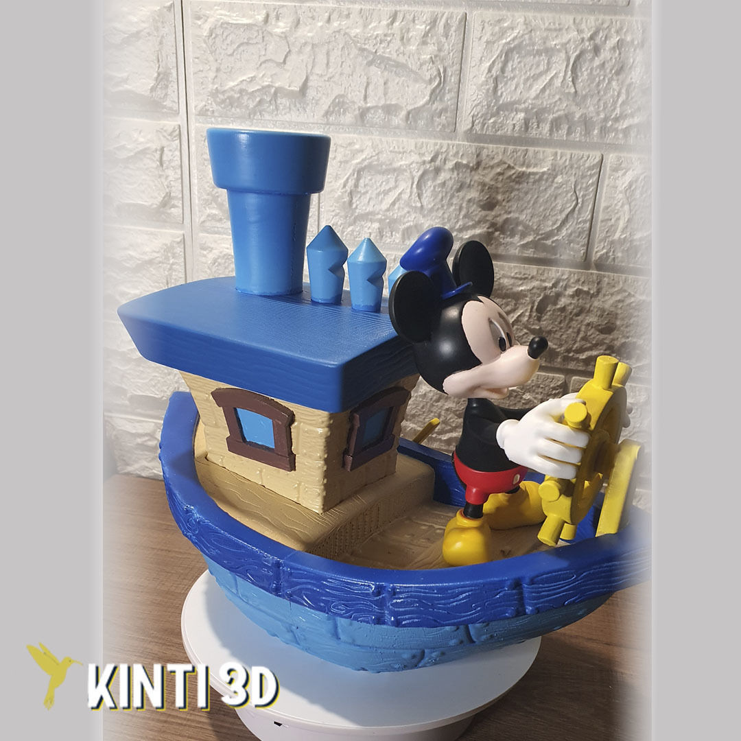 Mickey Steamboat Willie 3D print model_2