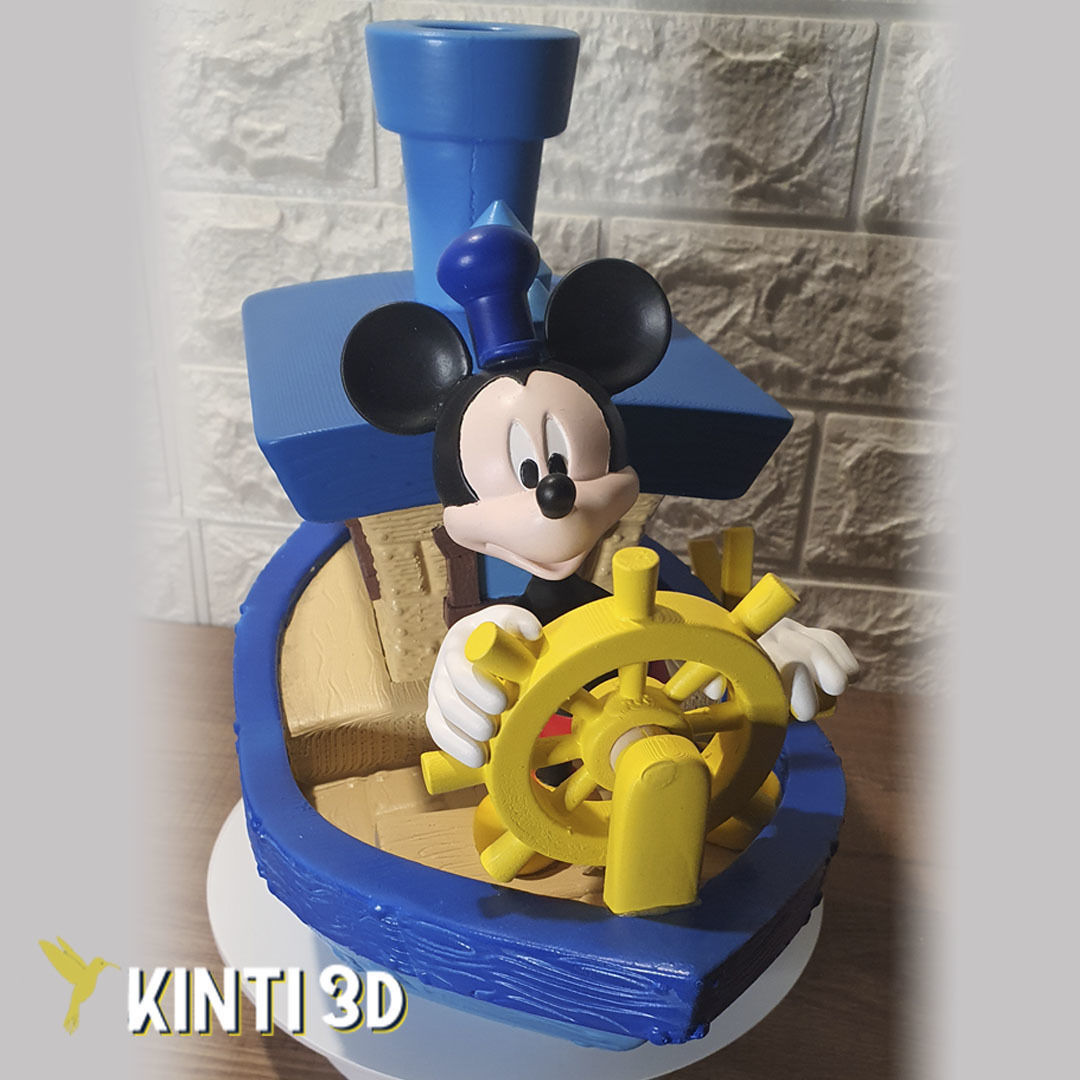 Mickey Steamboat Willie 3D print model_1