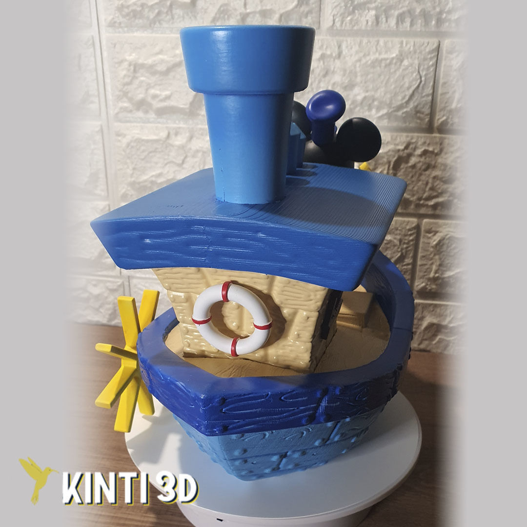 Mickey Steamboat Willie 3D print model_3