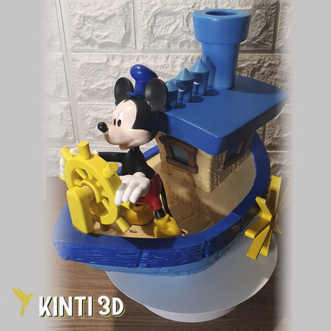 Mickey Steamboat Willie 3D print model_4