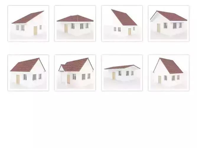 Hause Roof Set 3D model