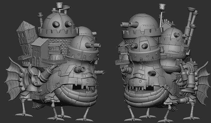 Moving Castle  3D print model