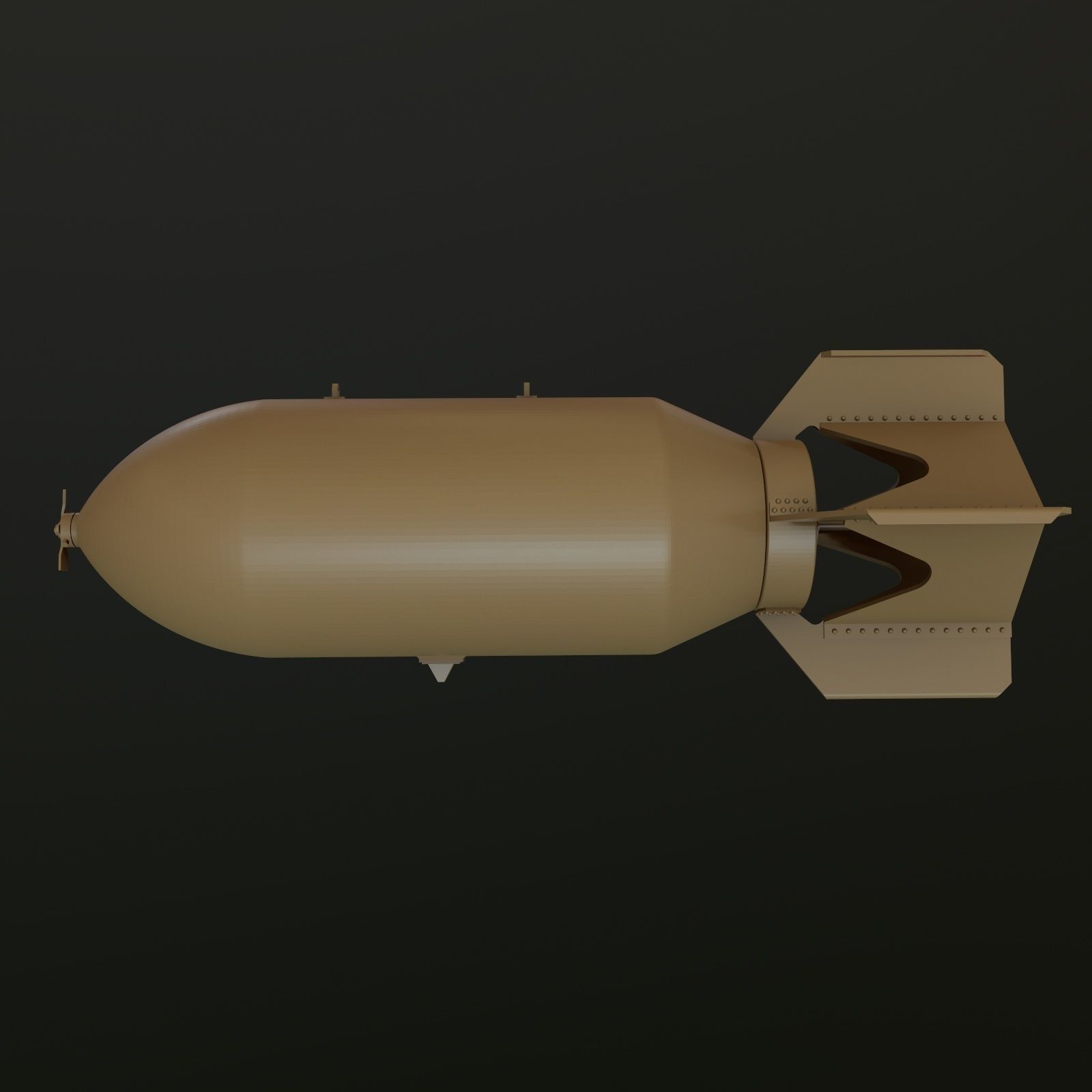US GP BOMB AN-M65A1 1000LB 1-24 3D print model_1
