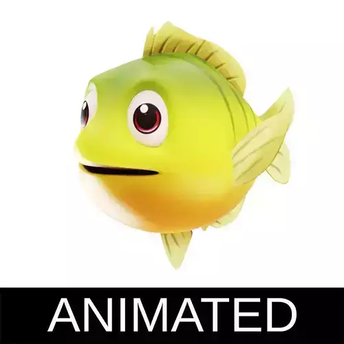 Bluegill Fish Cartoon Animated