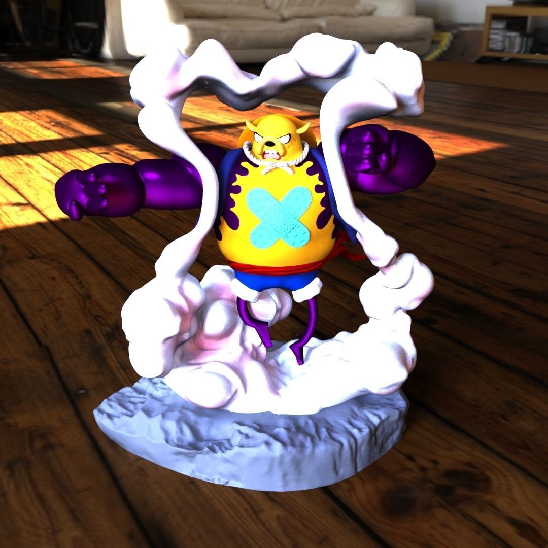 Jake The Dog Gear 4 One Piece 3D print model_6