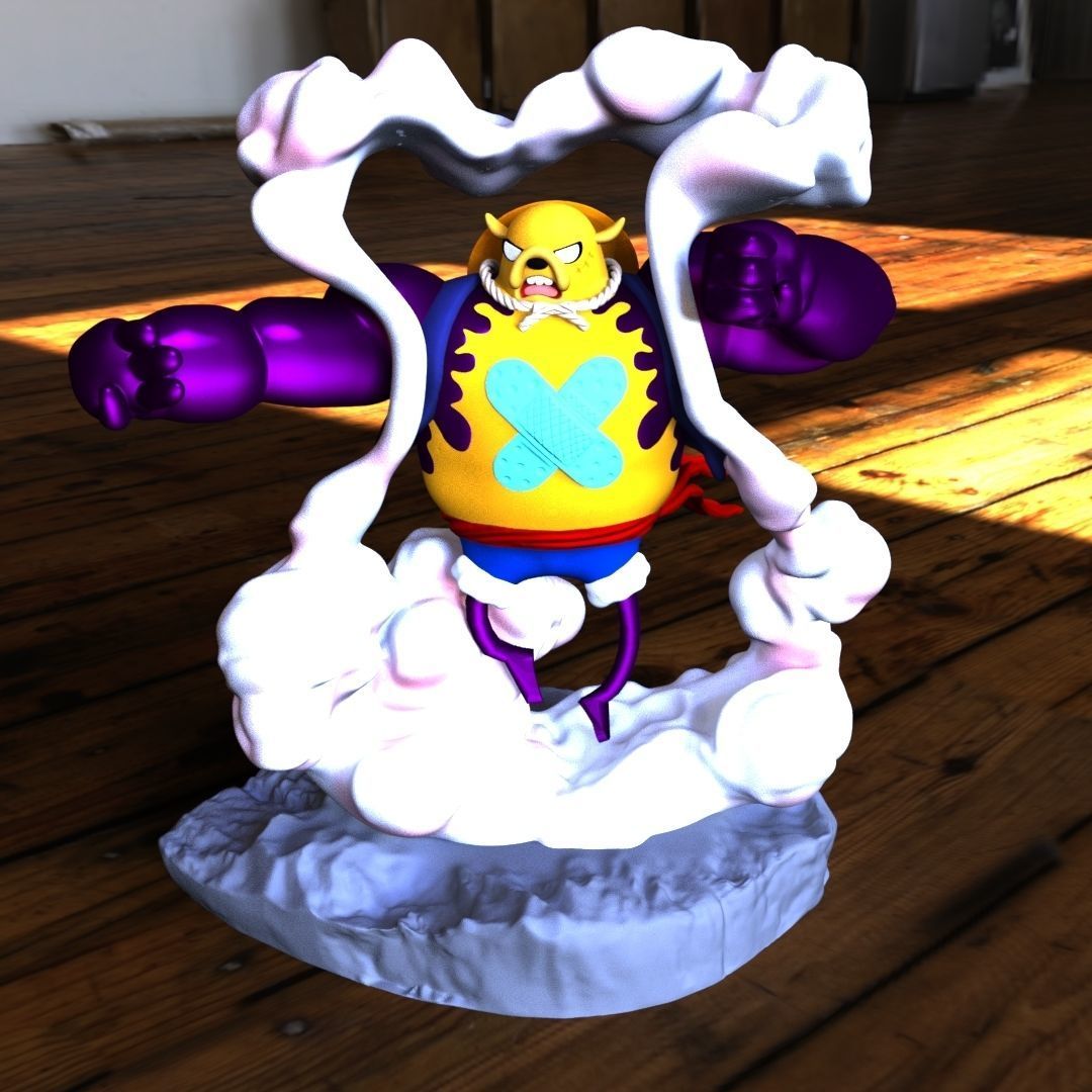 Jake The Dog Gear 4 One Piece 3D print model_7