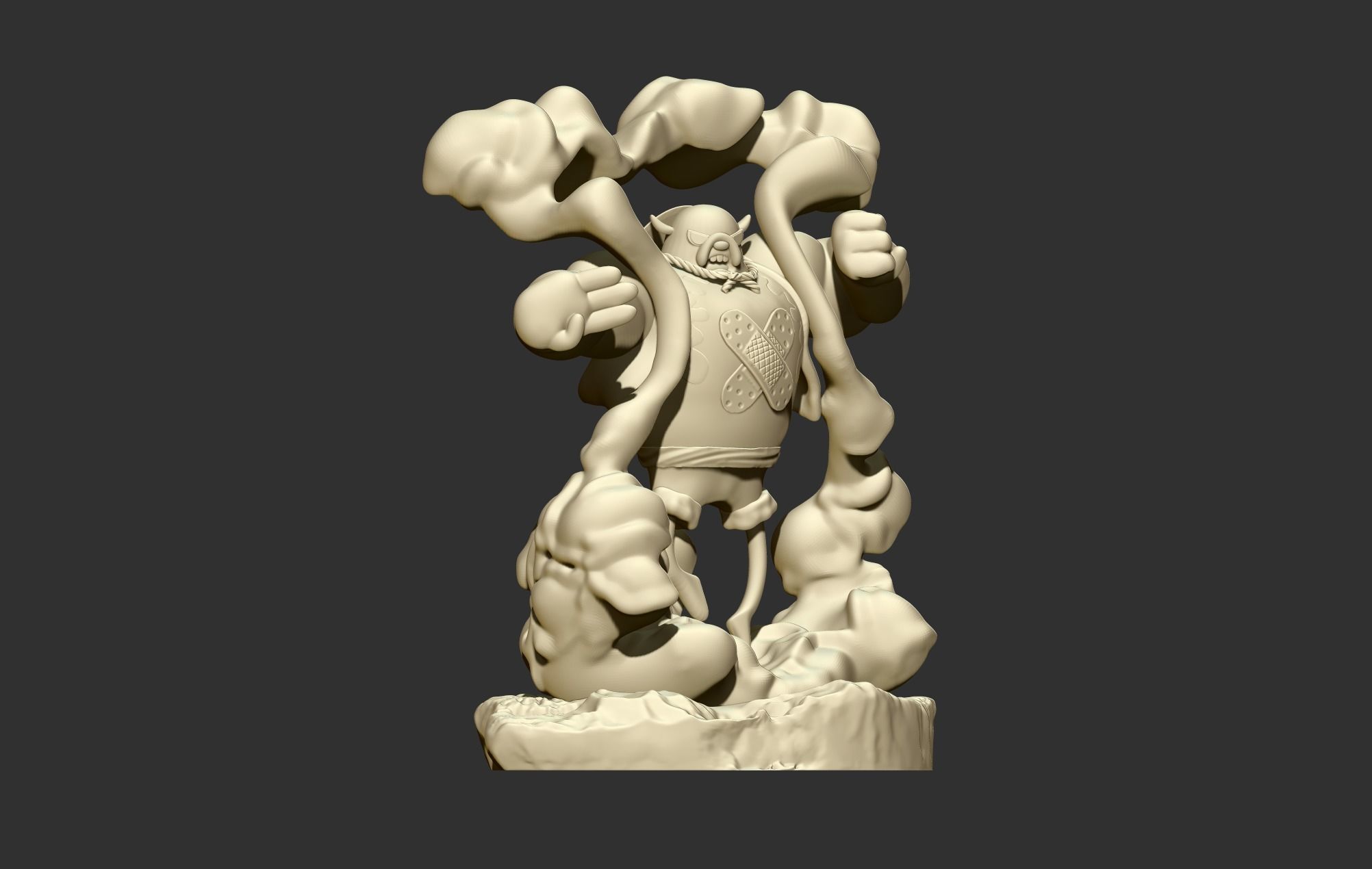 Jake The Dog Gear 4 One Piece 3D print model_10