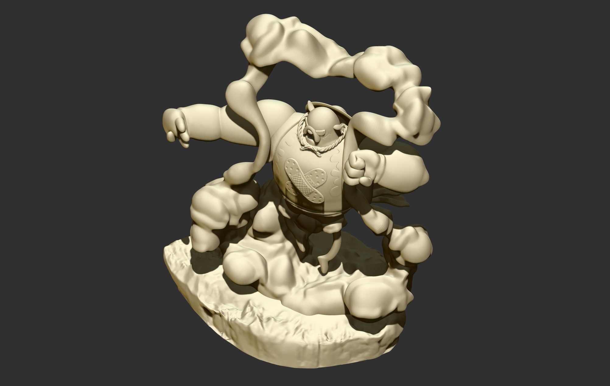 Jake The Dog Gear 4 One Piece 3D print model_11
