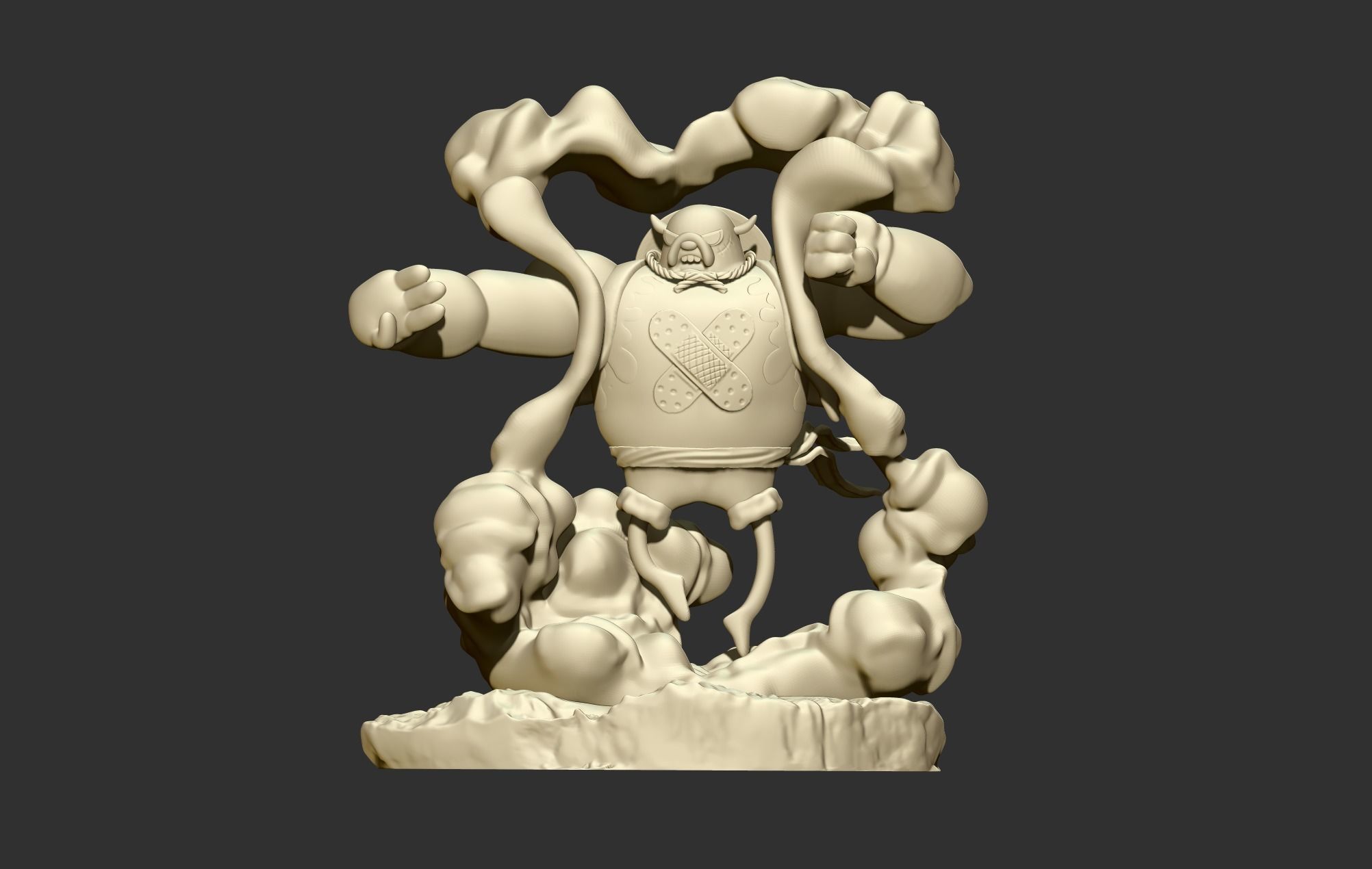 Jake The Dog Gear 4 One Piece 3D print model_8