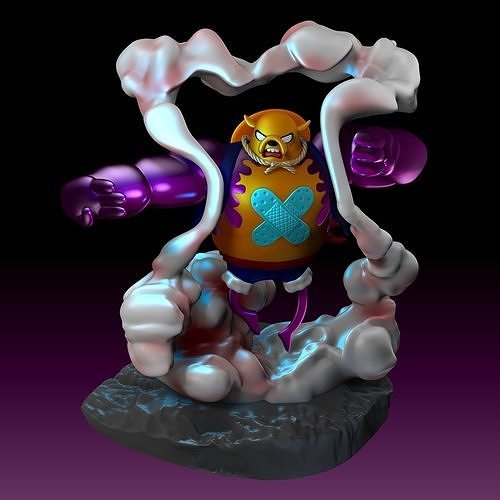Jake The Dog Gear 4  One Piece 3D print model