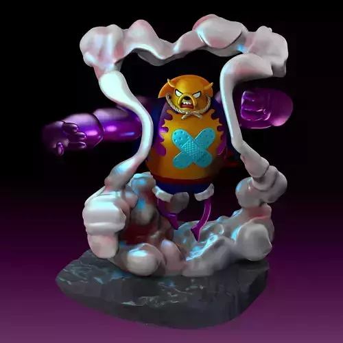 Jake The Dog Gear 4  One Piece 3D print model