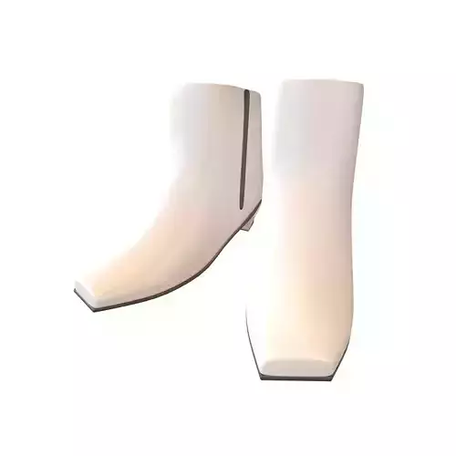 Square Toe Short Boots v1 001