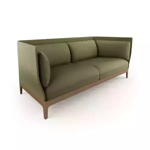 Modern Micro Fiber Olive Sofa