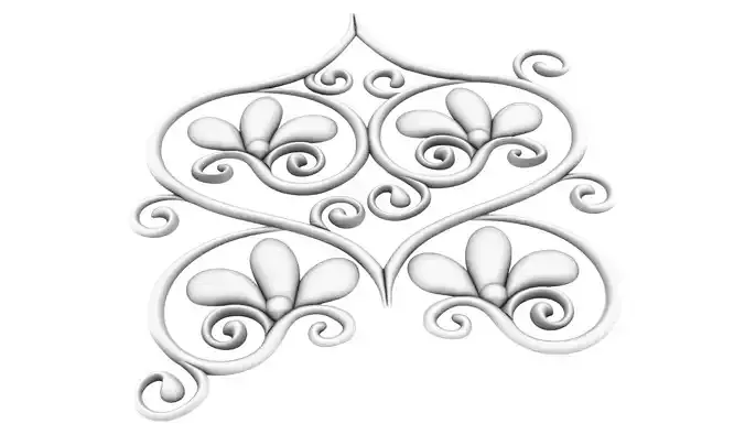 flower pattern 3D model