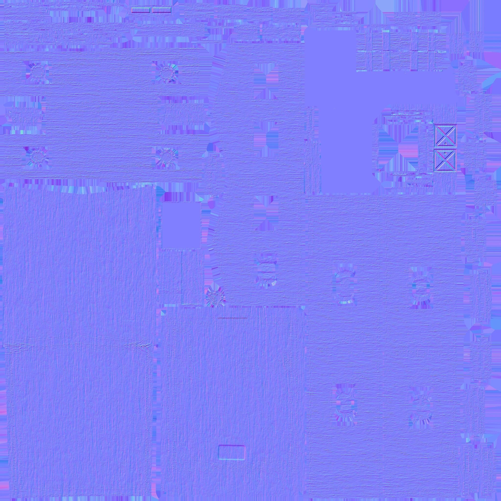 Western Barber Shop - Wild West - Building Backdrop Full Perm Low-poly 3D model_19