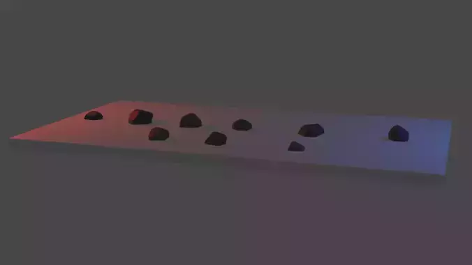 ROCK-TES set of rocks on table