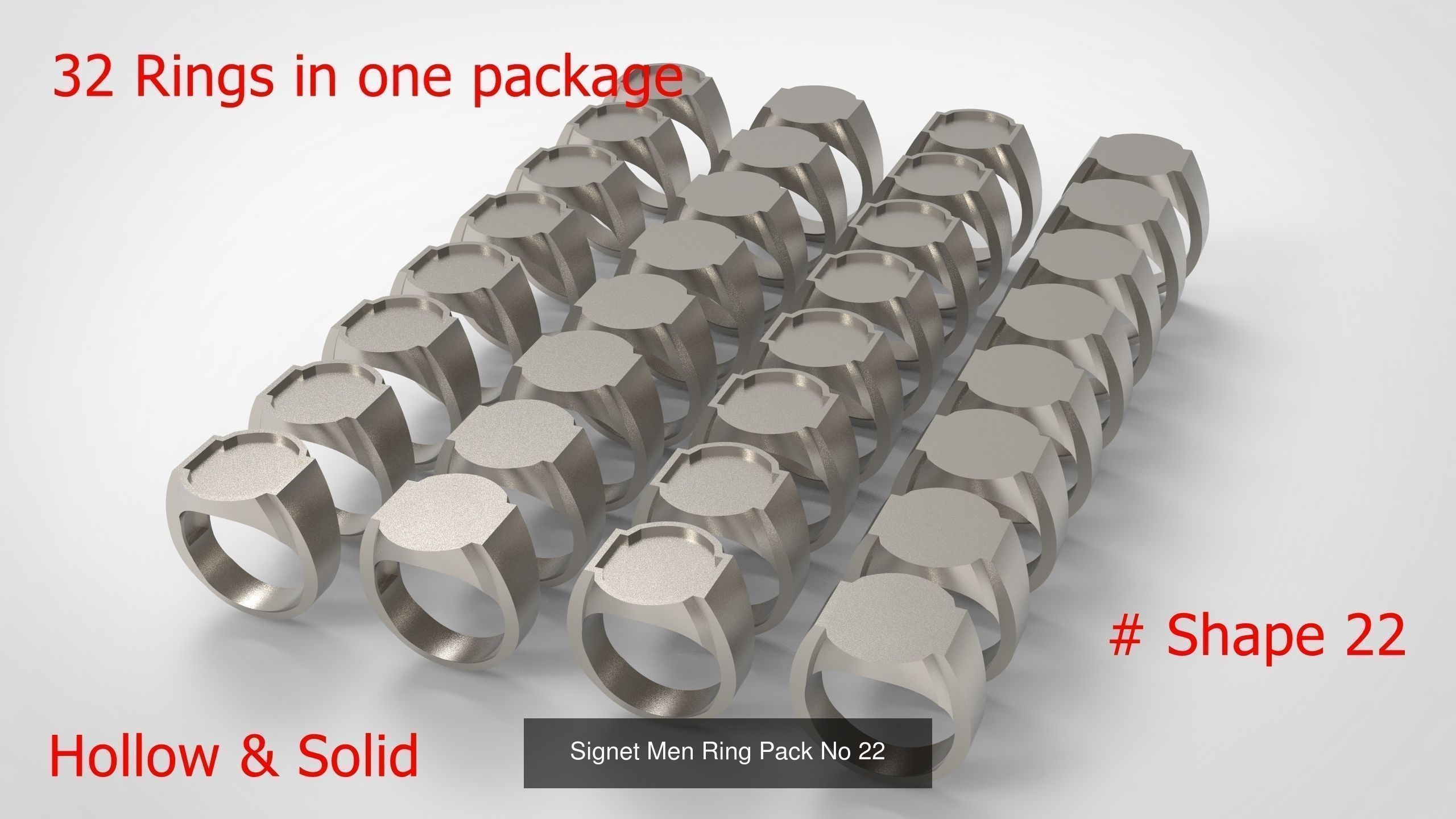 Giant Men Signet Ring Collection 1572 Rings In The Package _53