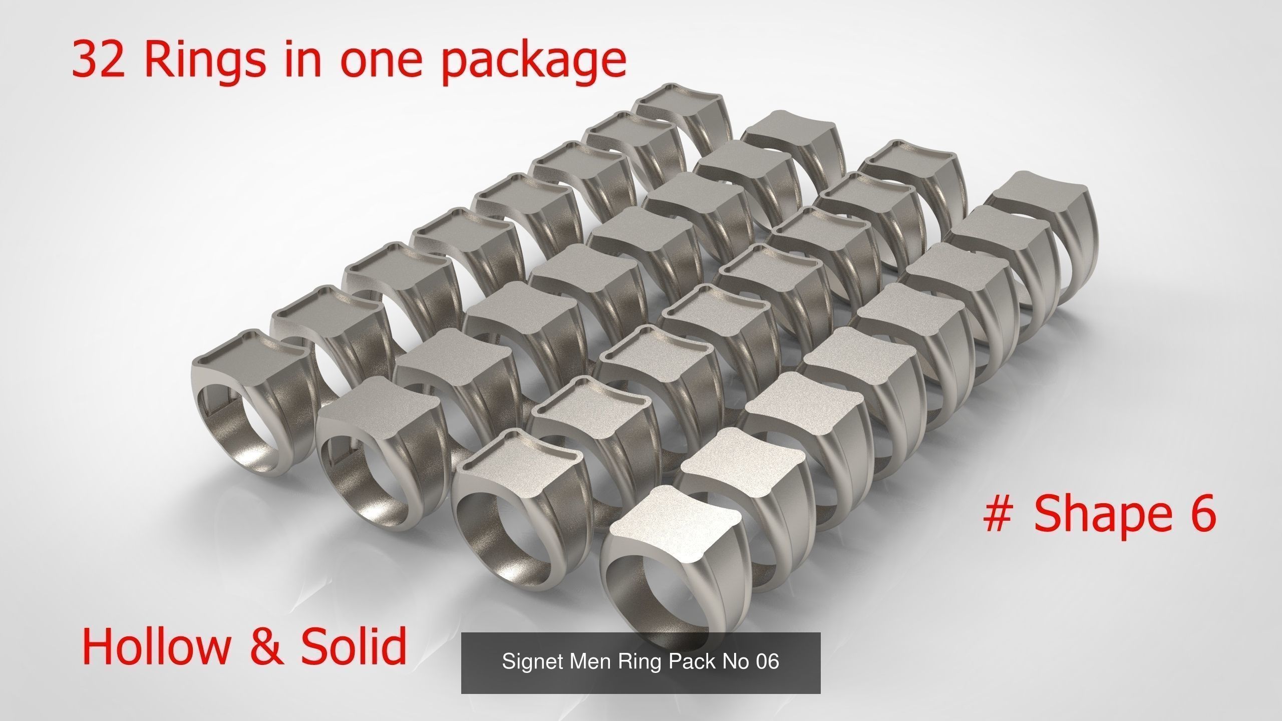 Giant Men Signet Ring Collection 1572 Rings In The Package _21