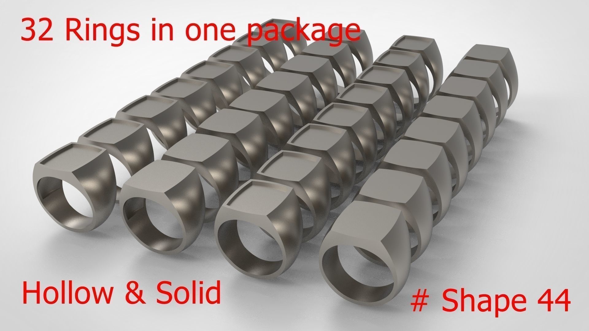 Giant Men Signet Ring Collection 1572 Rings In The Package _136