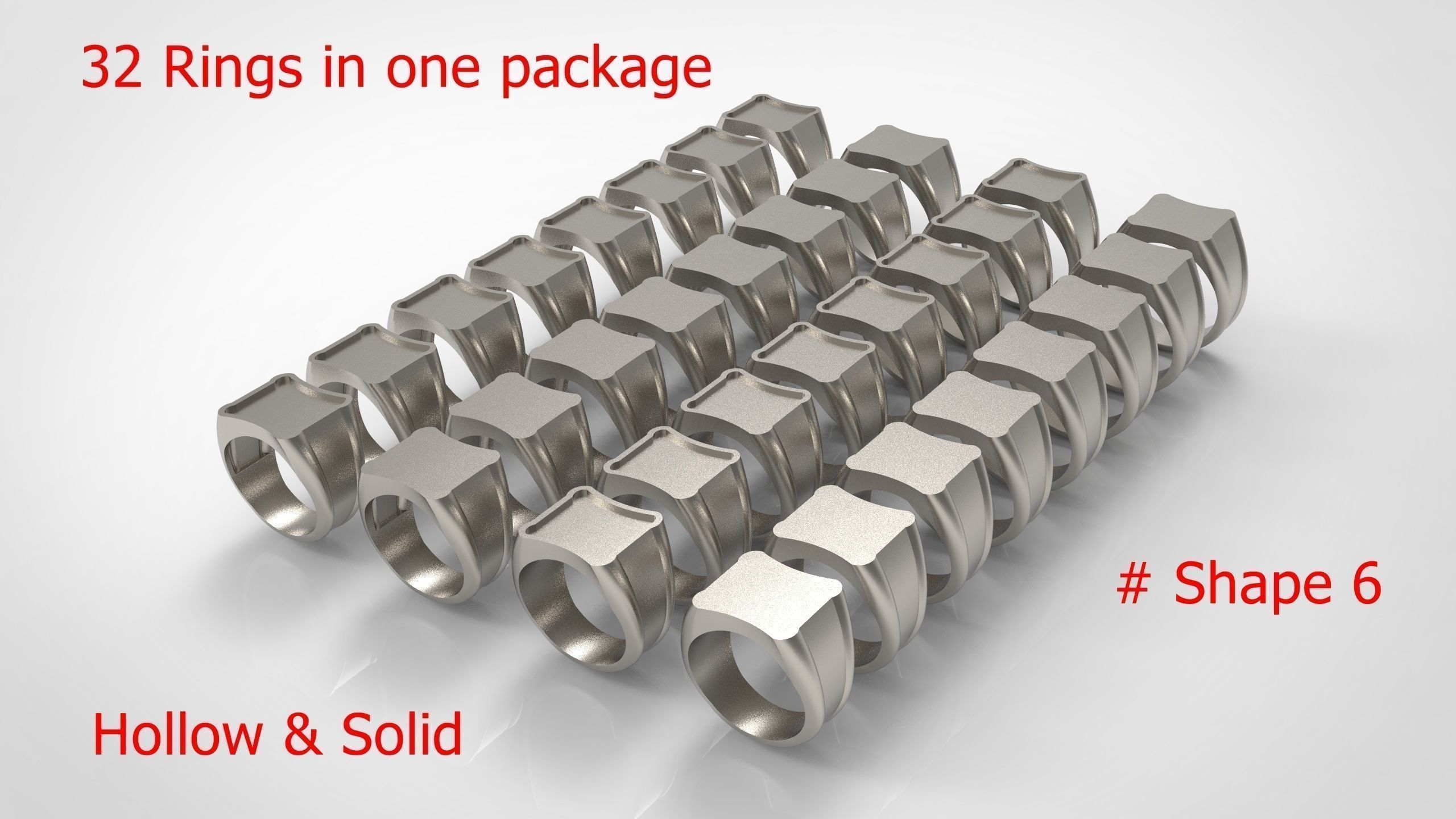 Giant Men Signet Ring Collection 1572 Rings In The Package _30