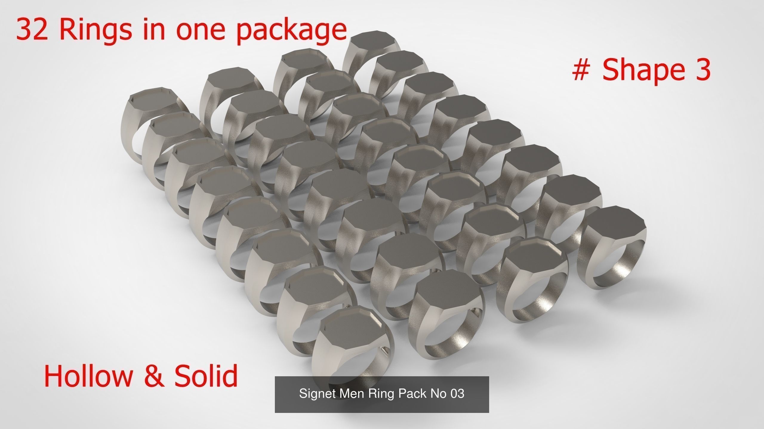 Giant Men Signet Ring Collection 1572 Rings In The Package _15