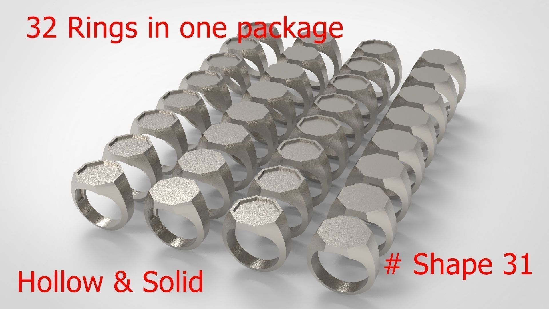 Giant Men Signet Ring Collection 1572 Rings In The Package _110