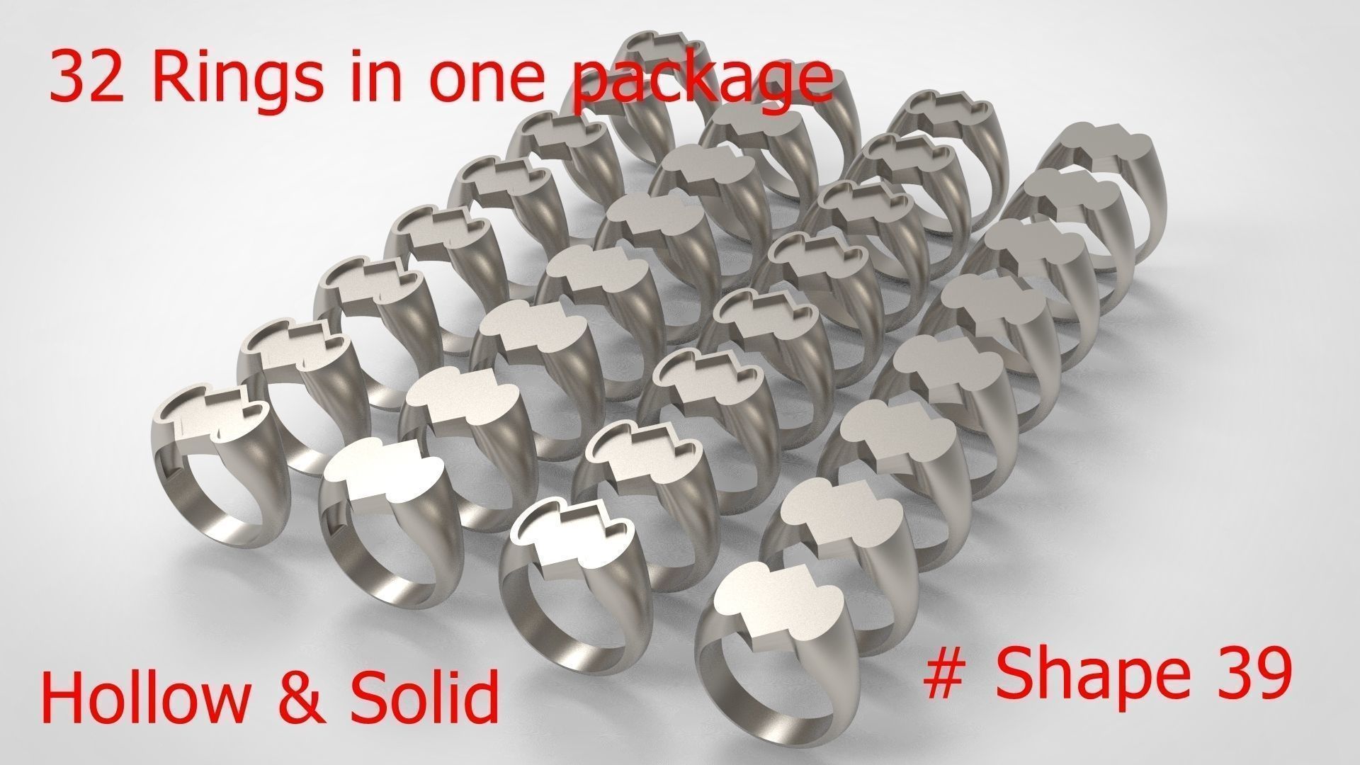 Giant Men Signet Ring Collection 1572 Rings In The Package _126