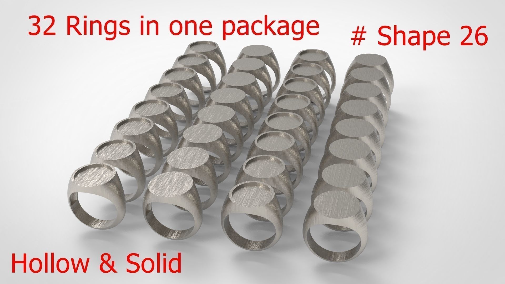 Giant Men Signet Ring Collection 1572 Rings In The Package _101