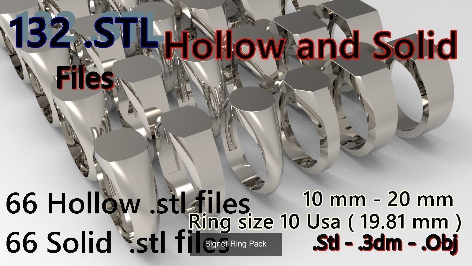 Giant Men Signet Ring Collection 1572 Rings In The Package _9