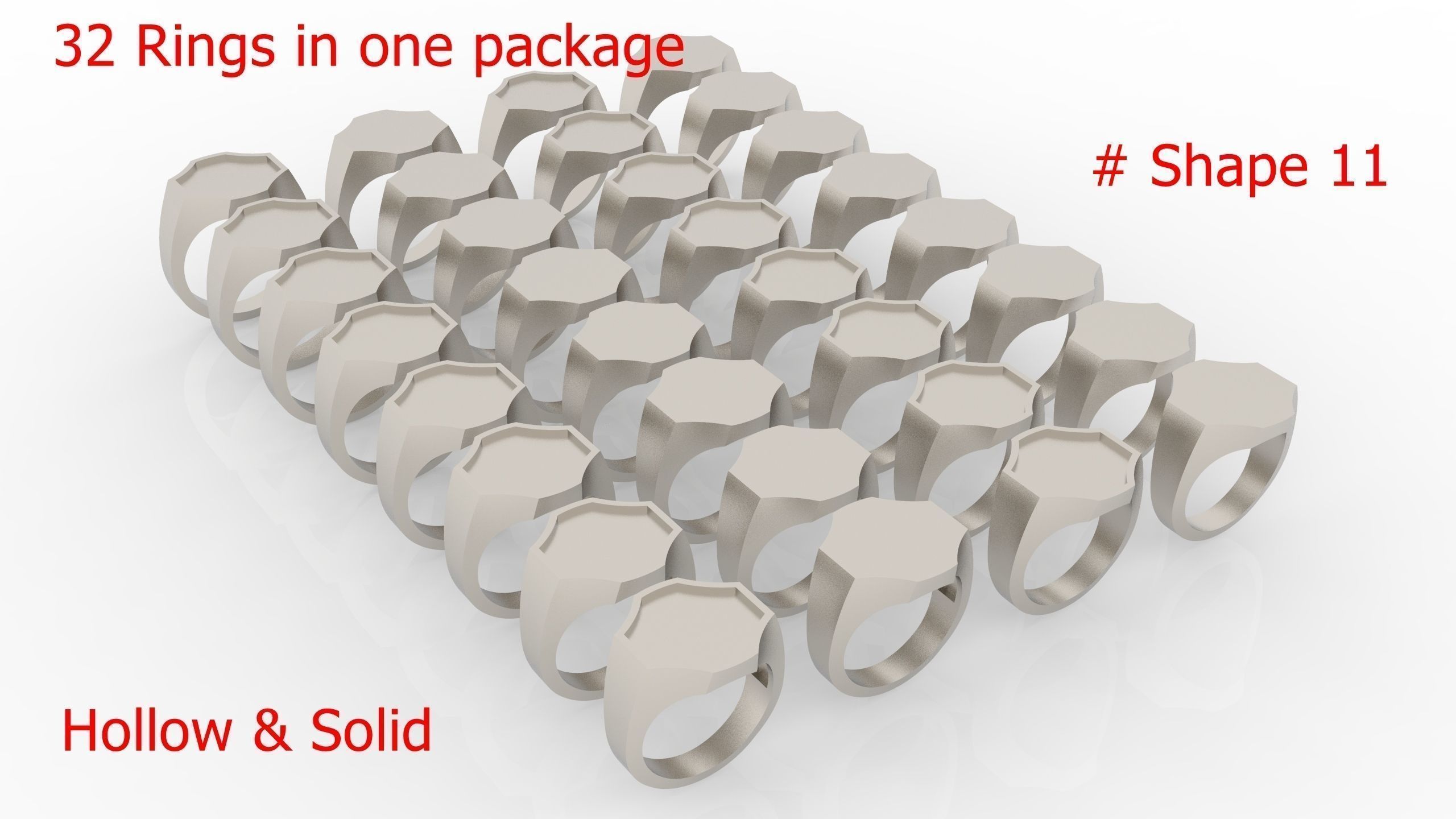 Giant Men Signet Ring Collection 1572 Rings In The Package _50