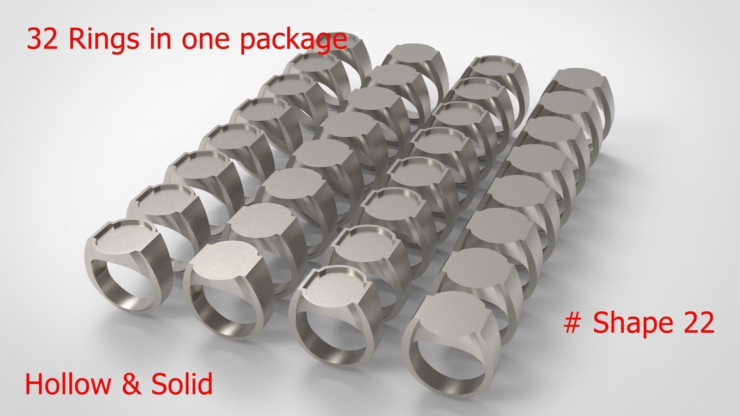 Giant Men Signet Ring Collection 1572 Rings In The Package _86