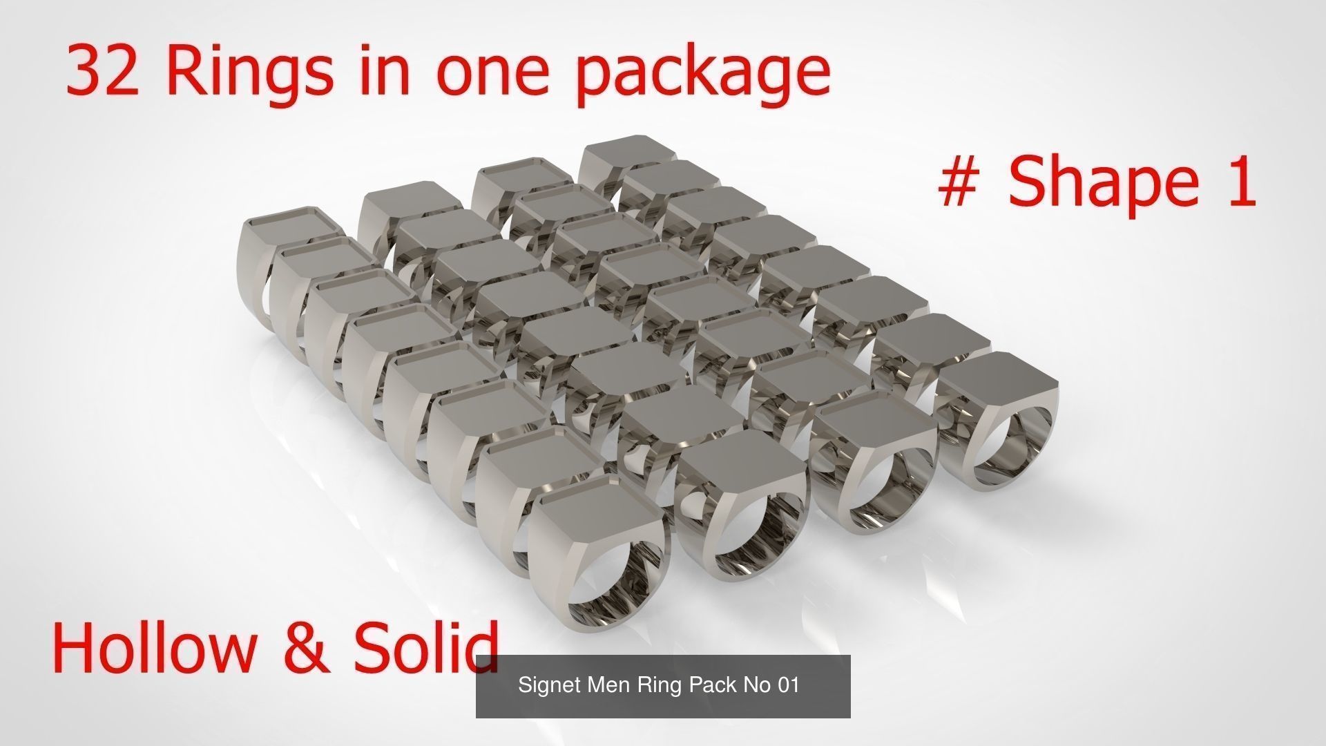 Giant Men Signet Ring Collection 1572 Rings In The Package _11