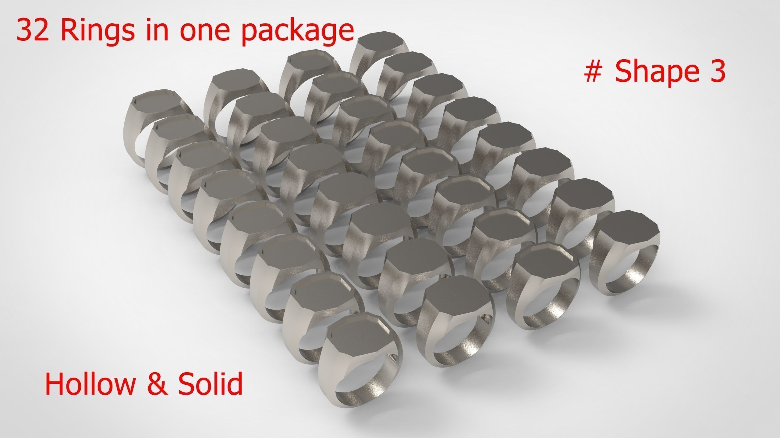 Giant Men Signet Ring Collection 1572 Rings In The Package _18