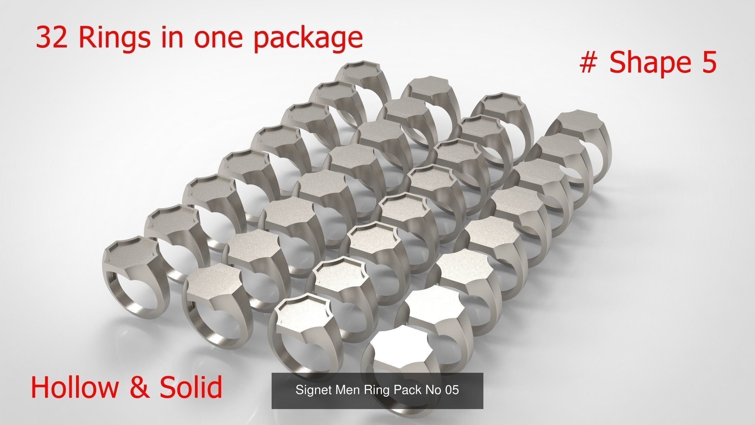 Giant Men Signet Ring Collection 1572 Rings In The Package _19