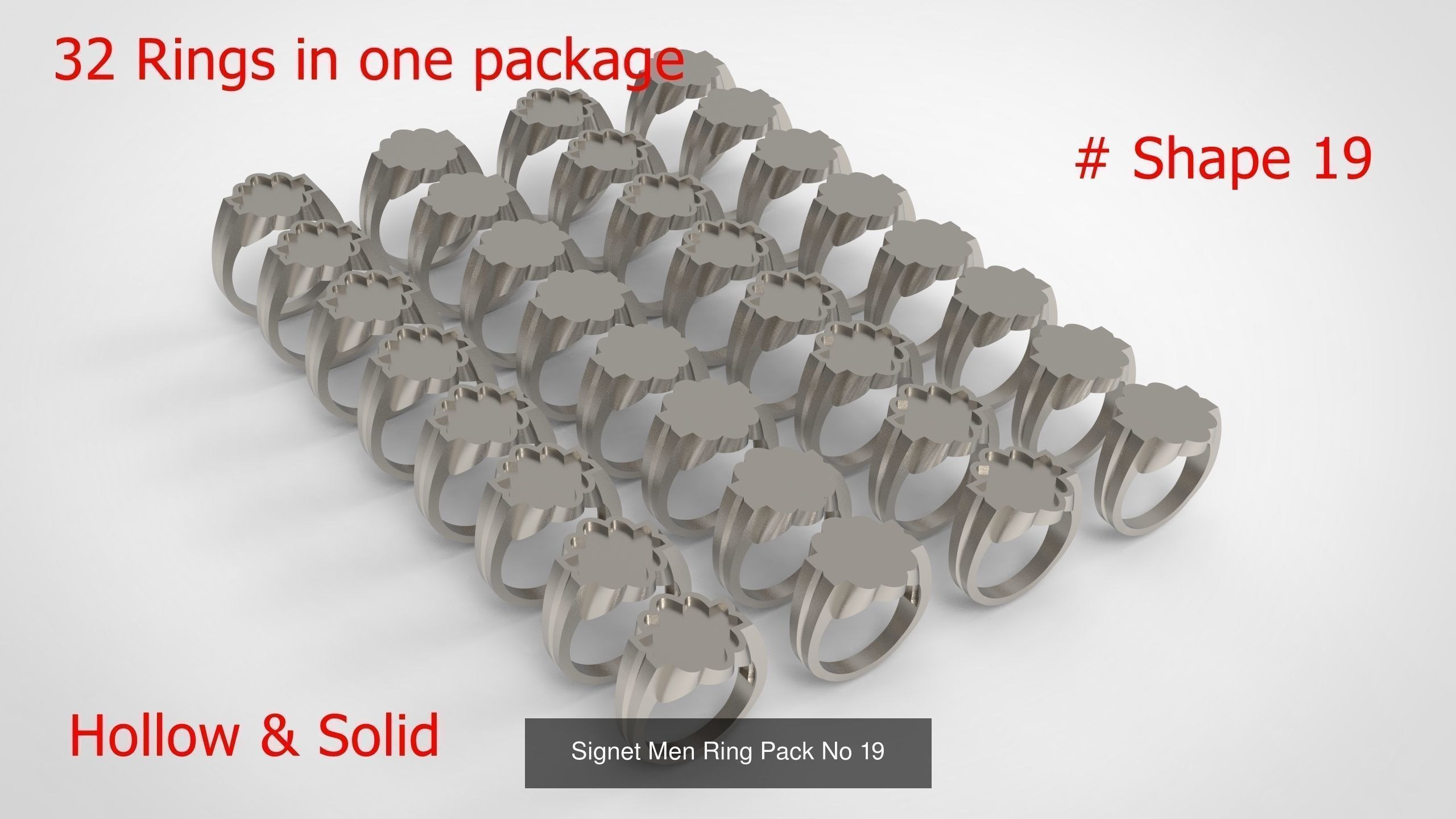 Giant Men Signet Ring Collection 1572 Rings In The Package _47