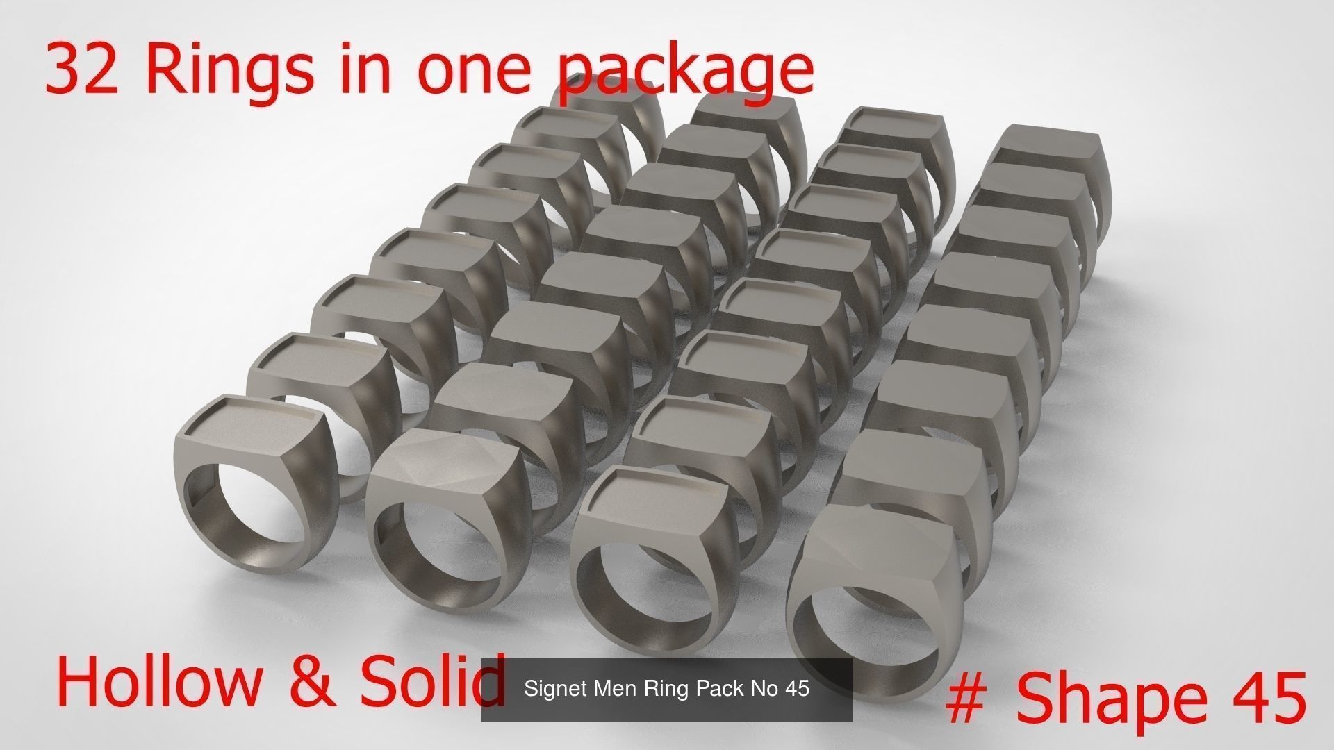 Giant Men Signet Ring Collection 1572 Rings In The Package _99