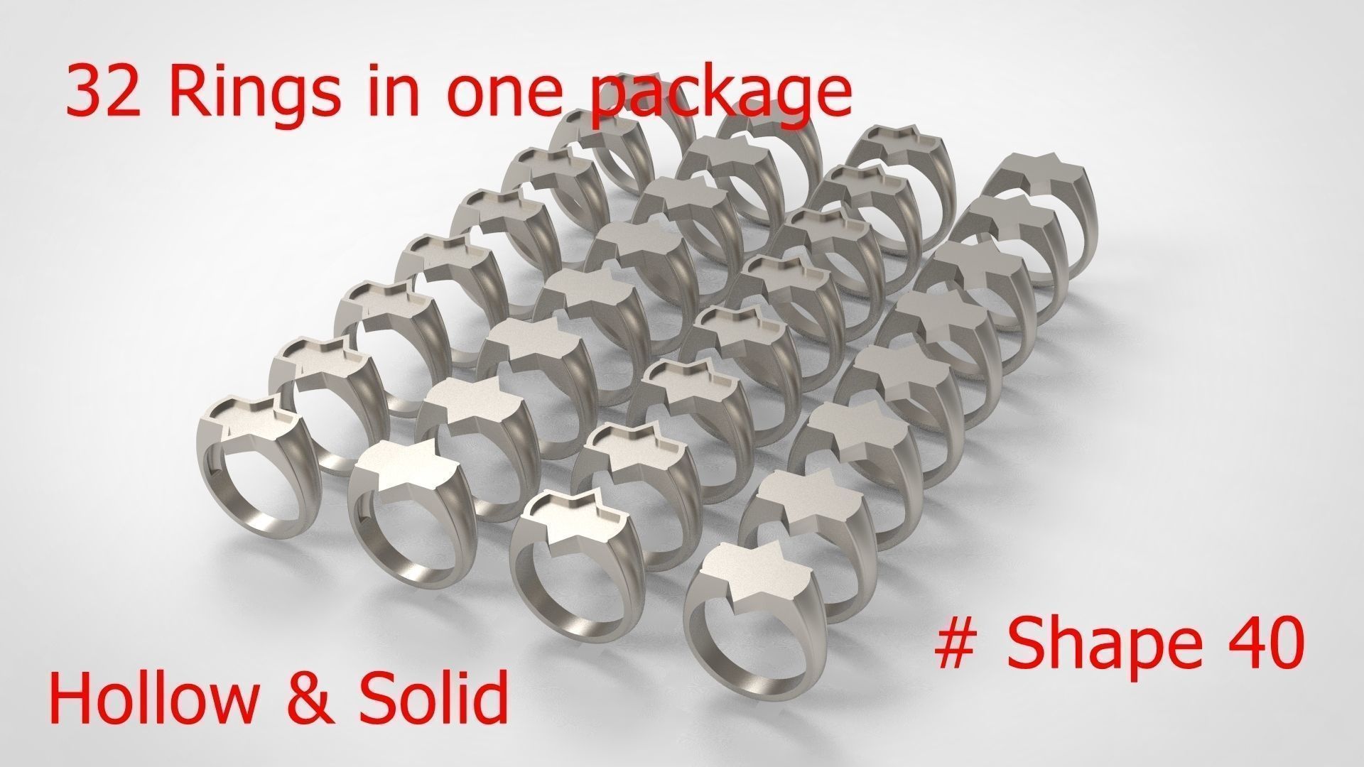 Giant Men Signet Ring Collection 1572 Rings In The Package _128