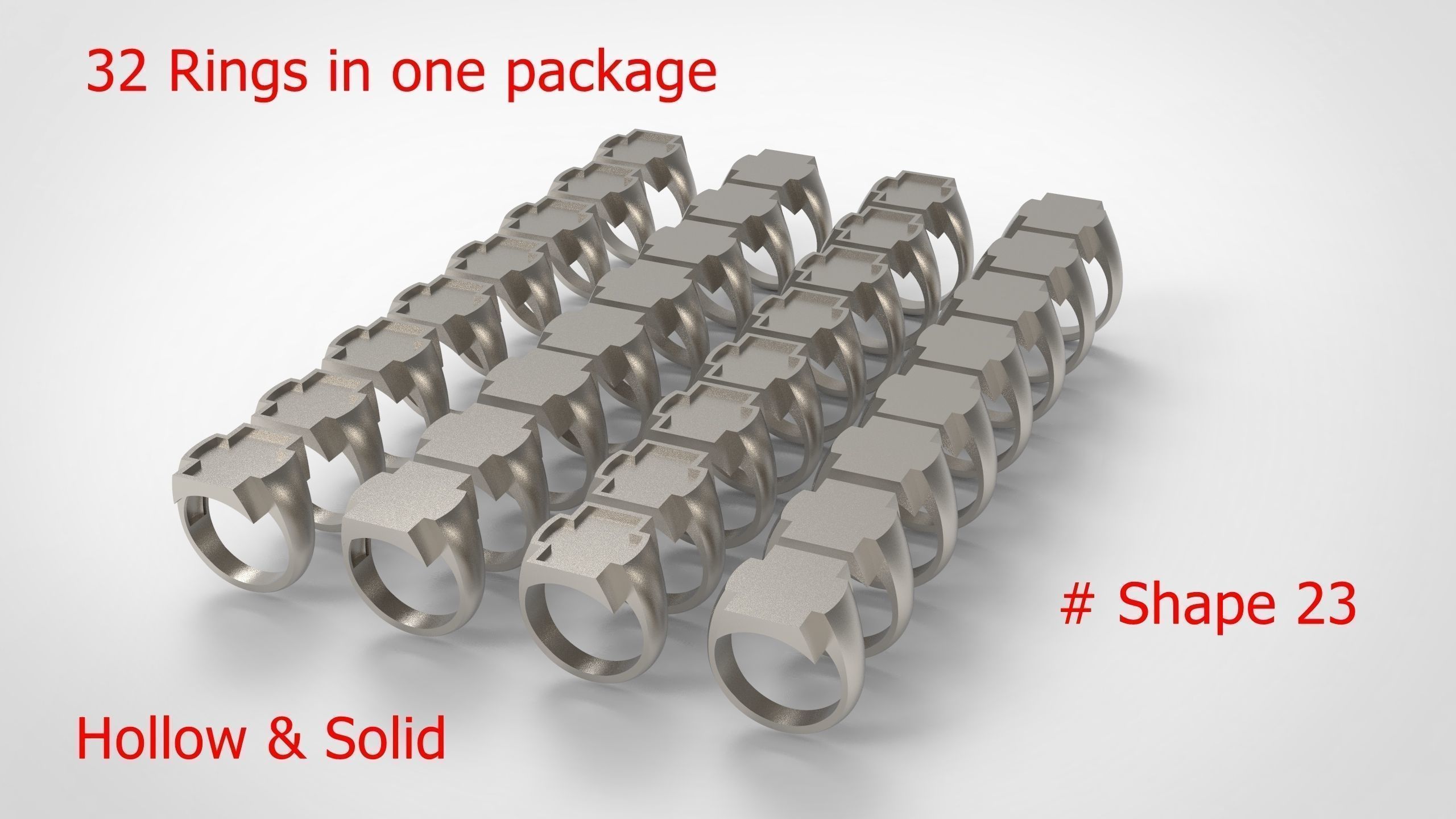 Giant Men Signet Ring Collection 1572 Rings In The Package _90