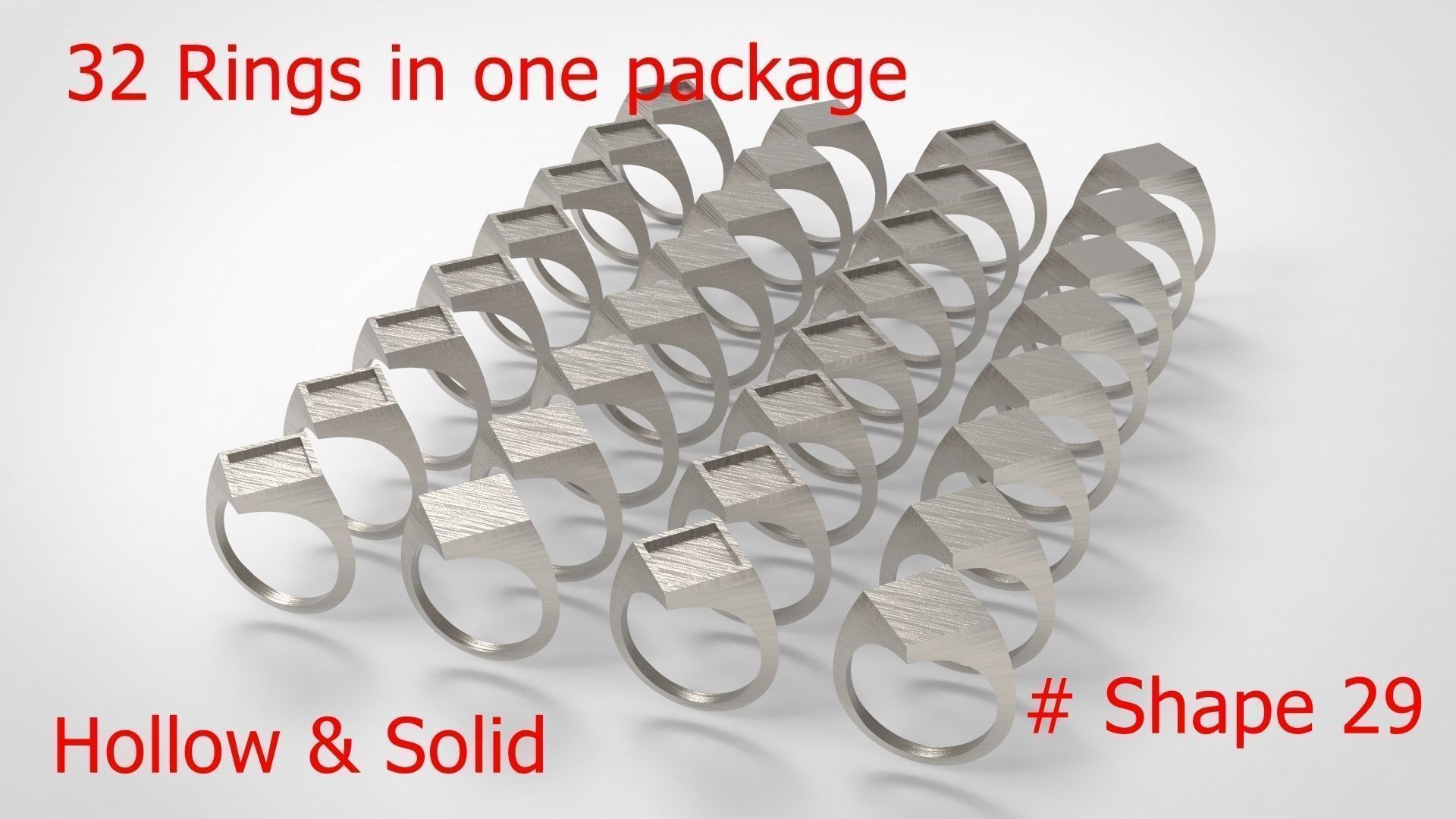 Giant Men Signet Ring Collection 1572 Rings In The Package _106