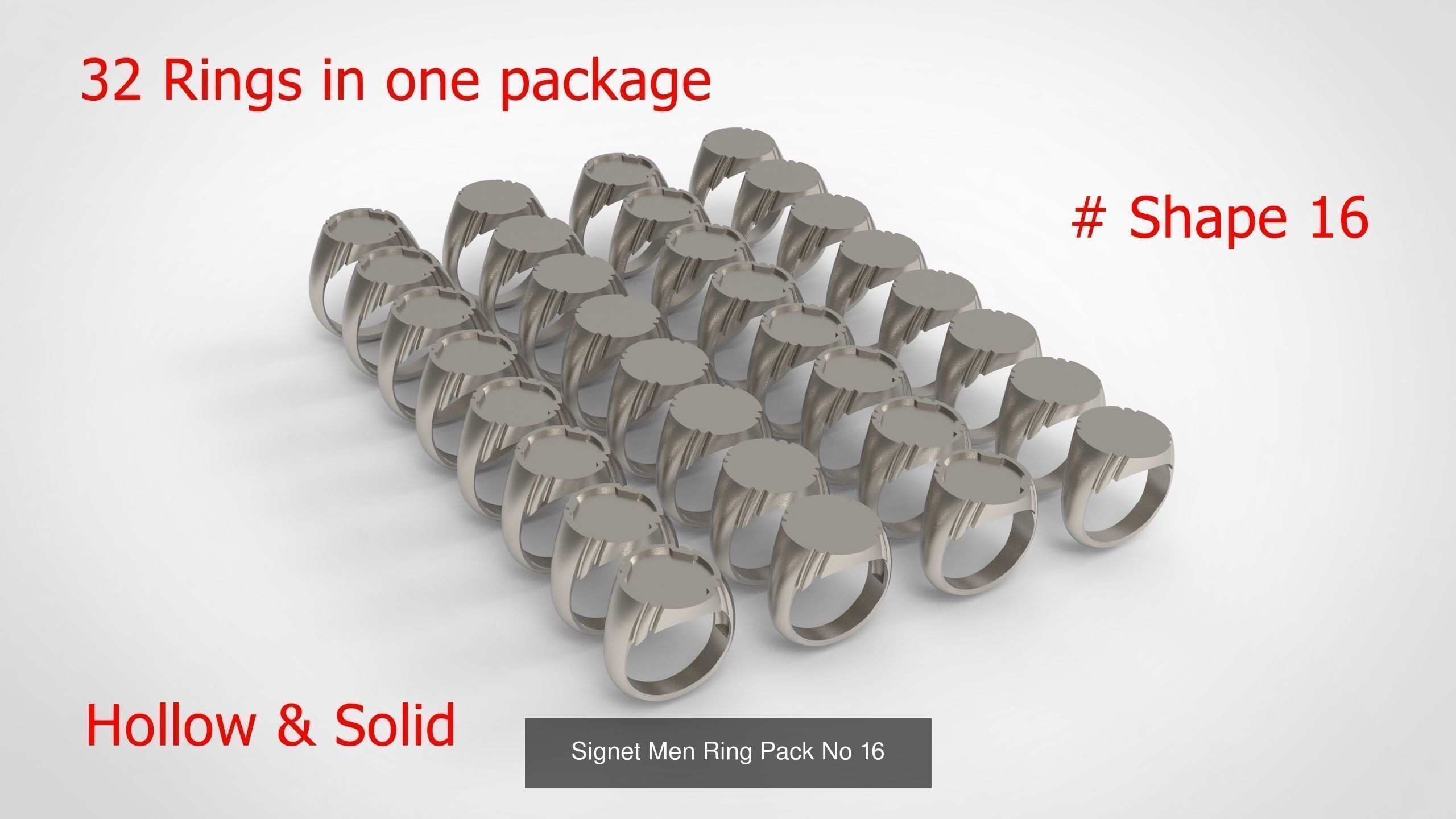 Giant Men Signet Ring Collection 1572 Rings In The Package _41