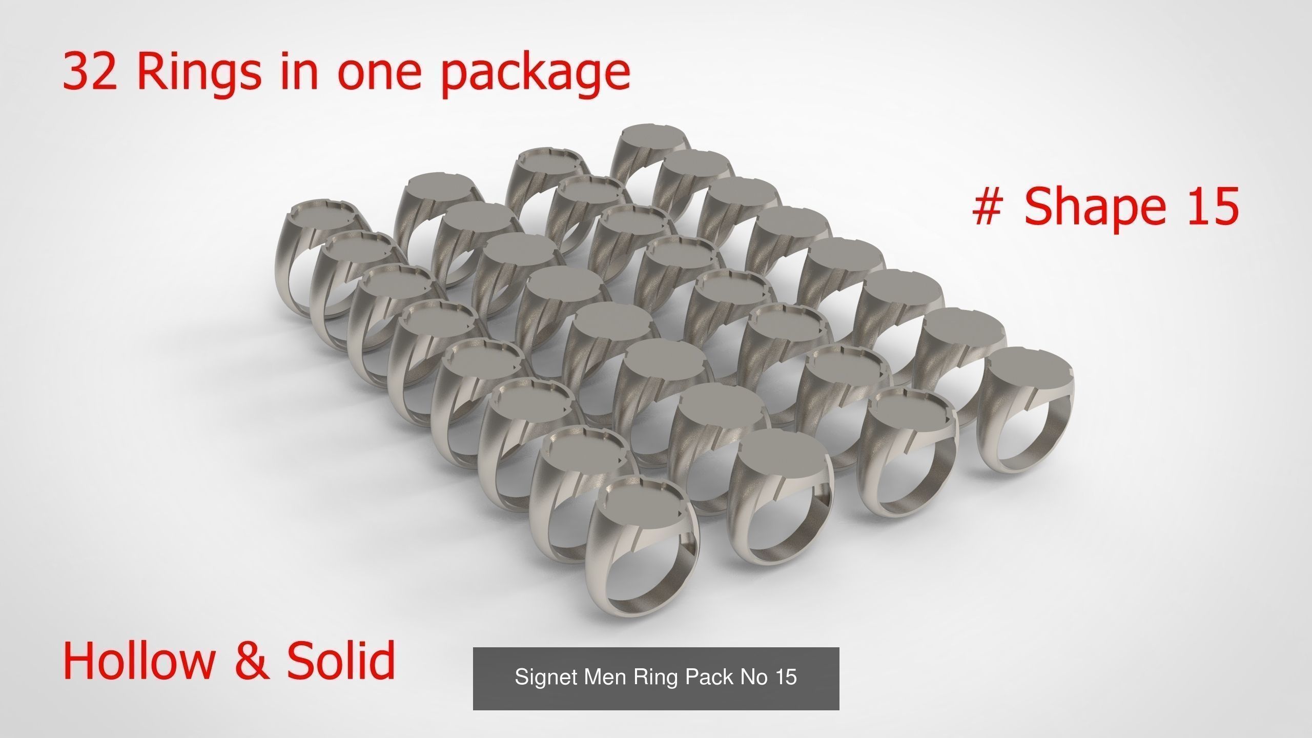 Giant Men Signet Ring Collection 1572 Rings In The Package _39