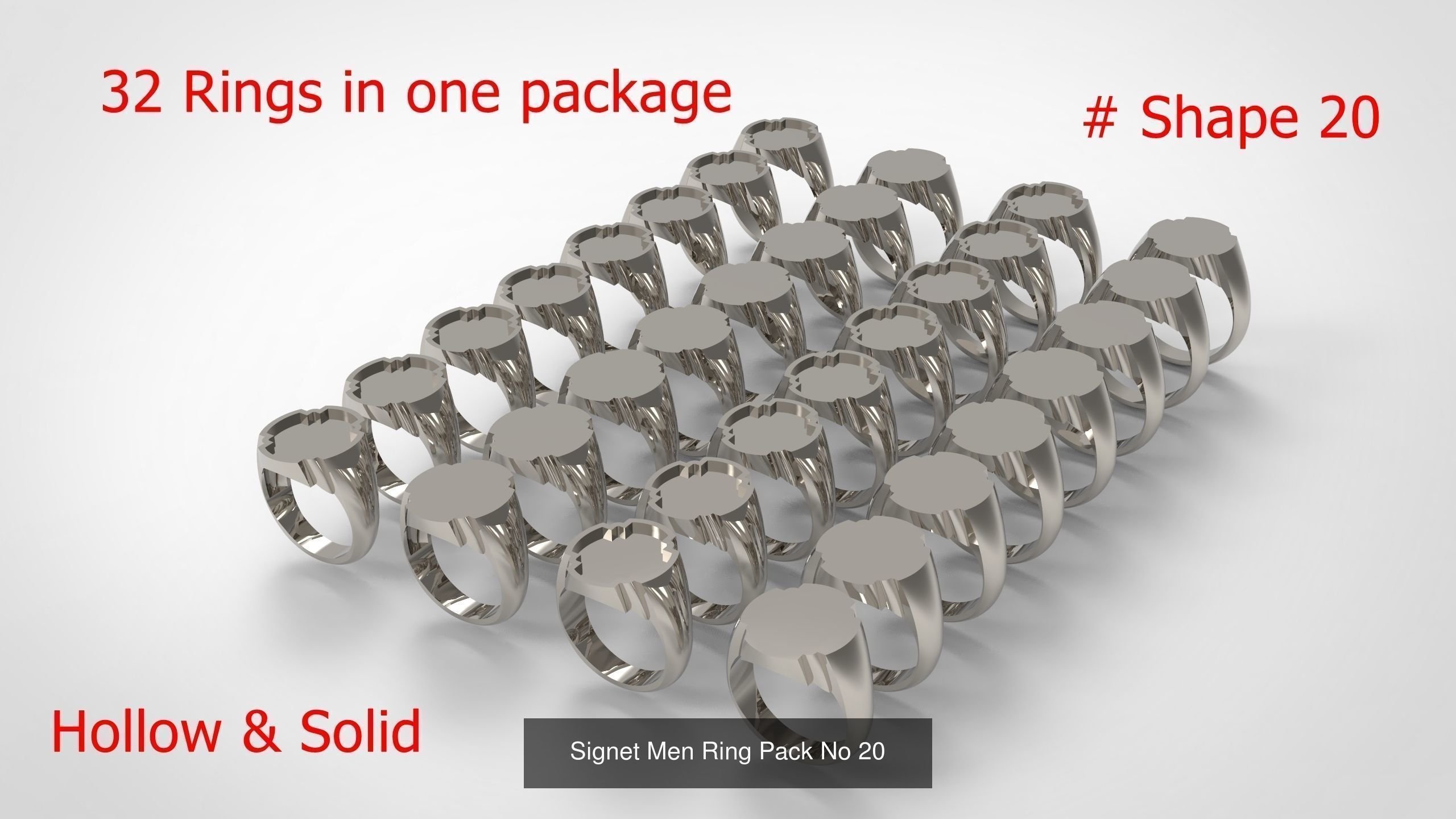 Giant Men Signet Ring Collection 1572 Rings In The Package _49