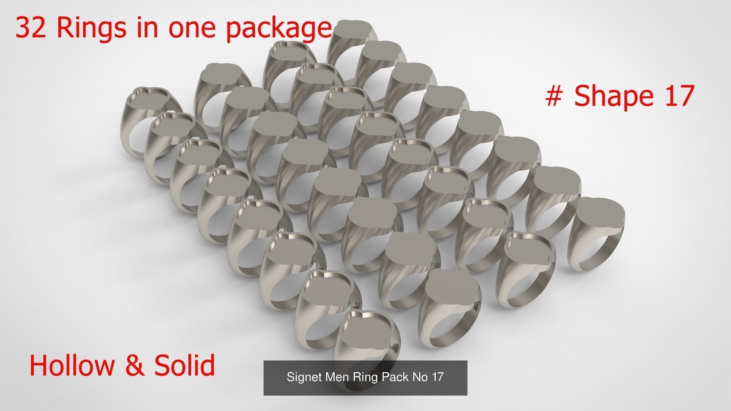 Giant Men Signet Ring Collection 1572 Rings In The Package _43