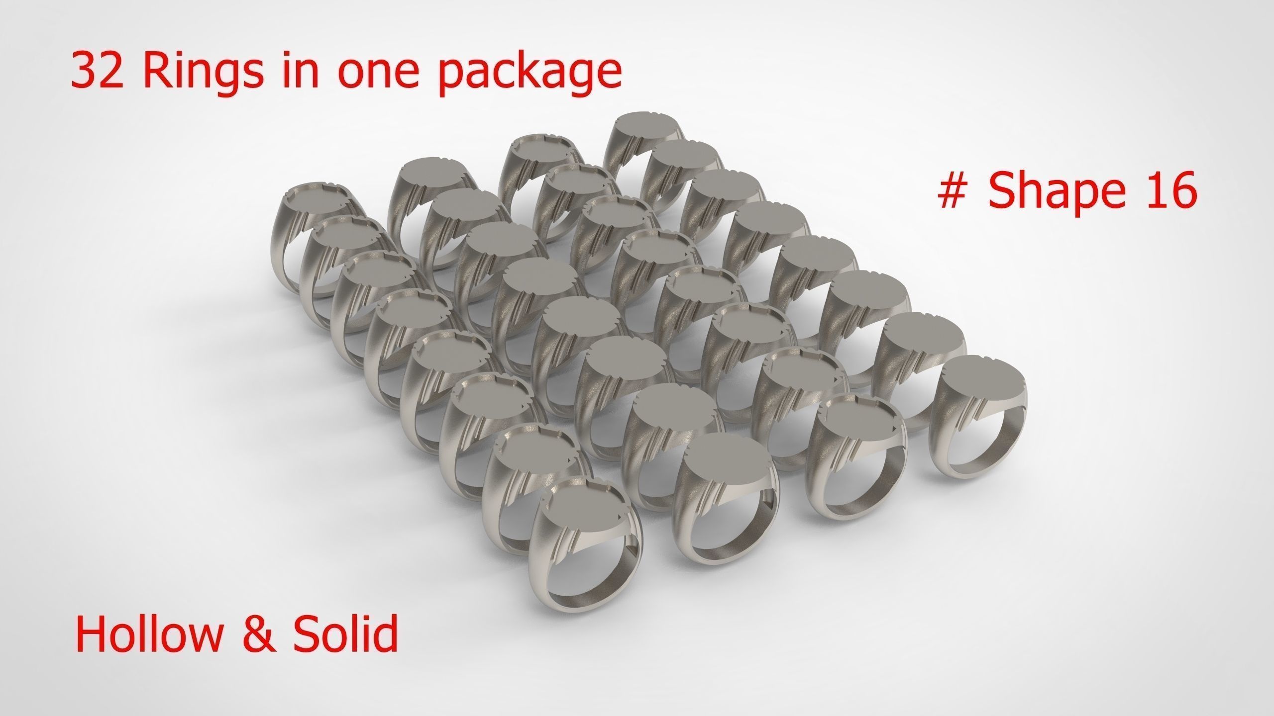 Giant Men Signet Ring Collection 1572 Rings In The Package _62