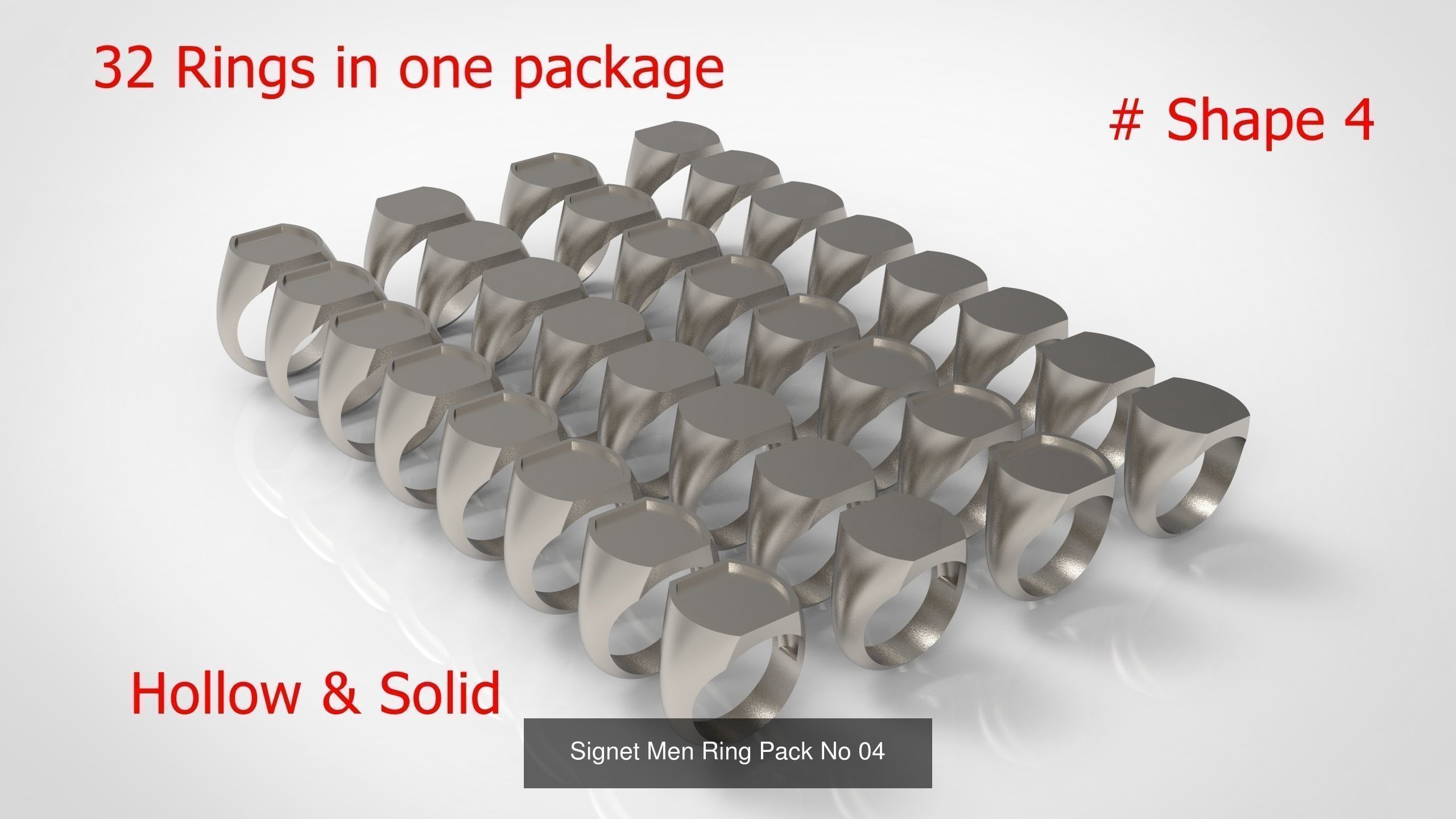 Giant Men Signet Ring Collection 1572 Rings In The Package _17