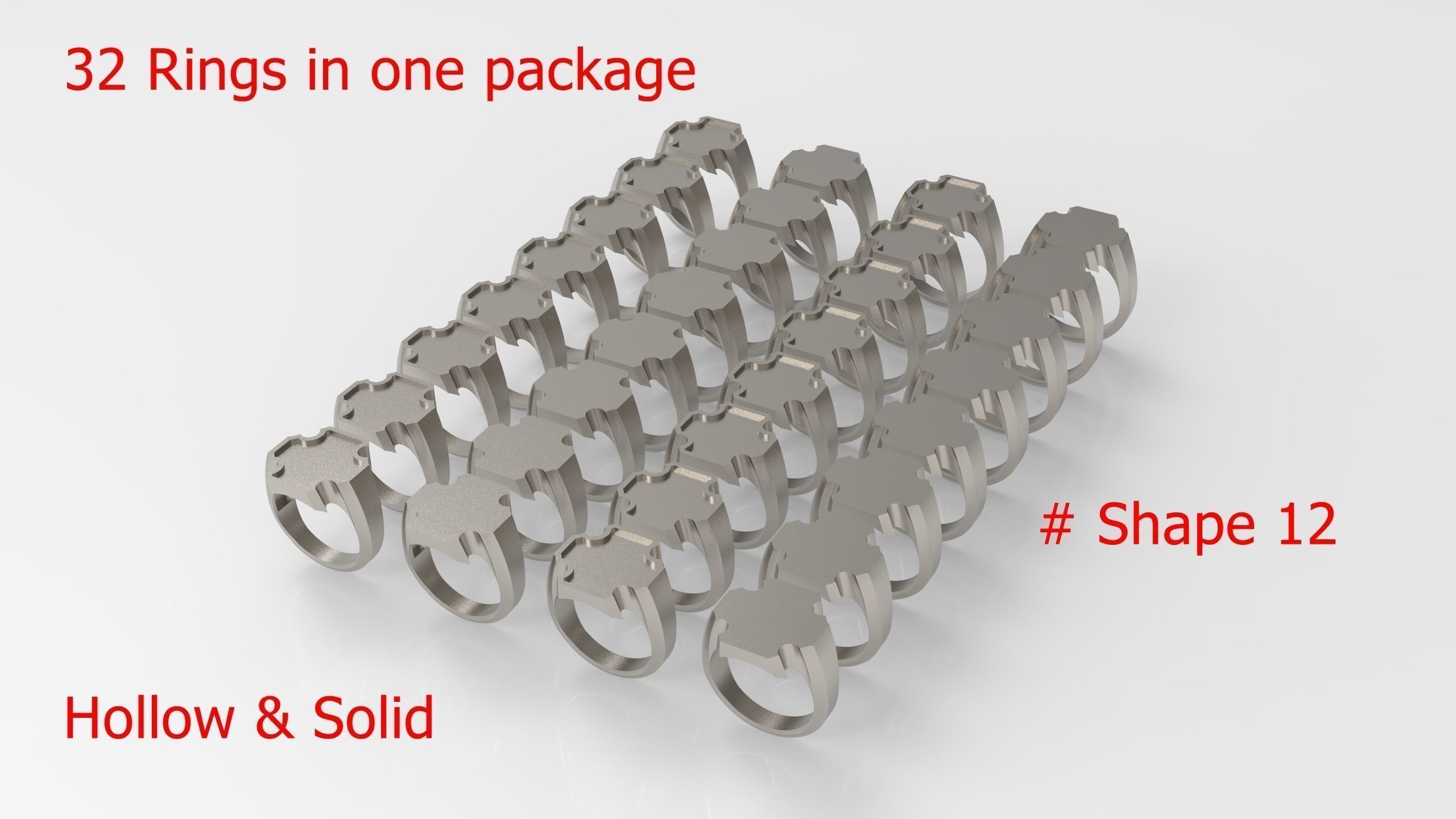 Giant Men Signet Ring Collection 1572 Rings In The Package _54