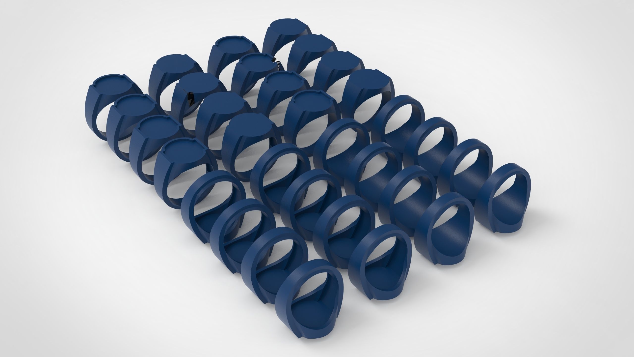 Giant Men Signet Ring Collection 1572 Rings In The Package _88