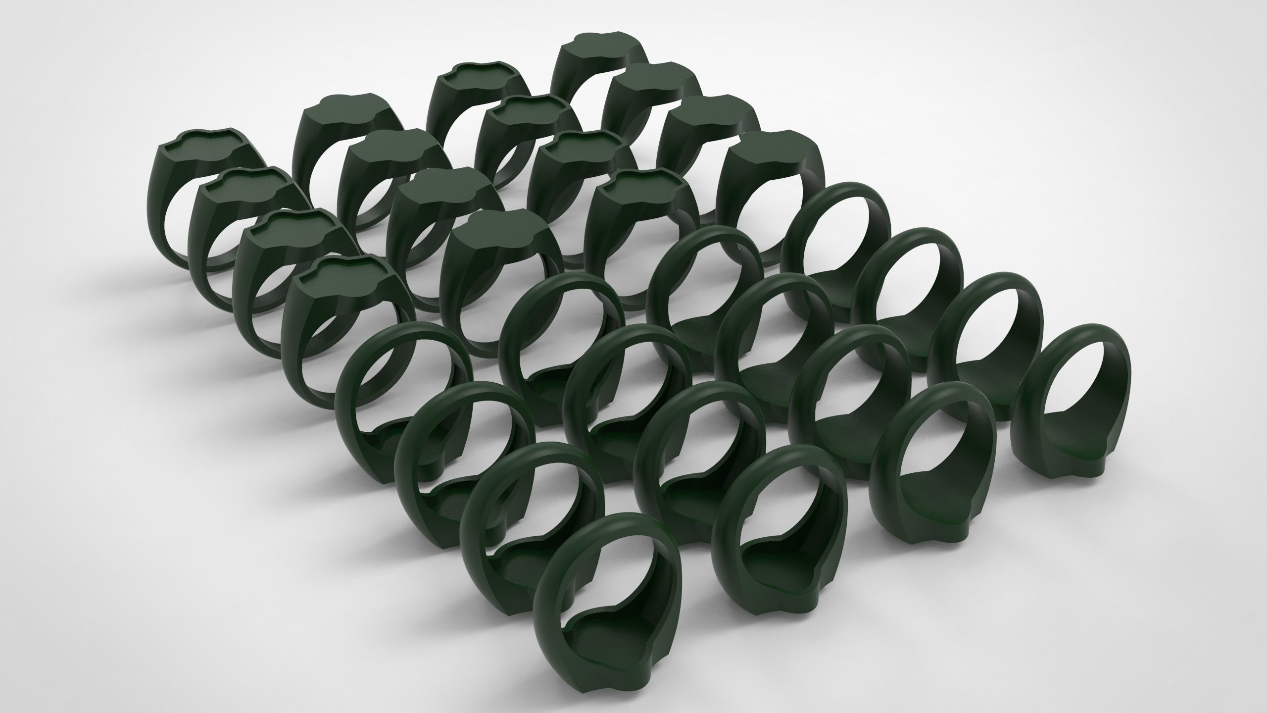 Giant Men Signet Ring Collection 1572 Rings In The Package _40