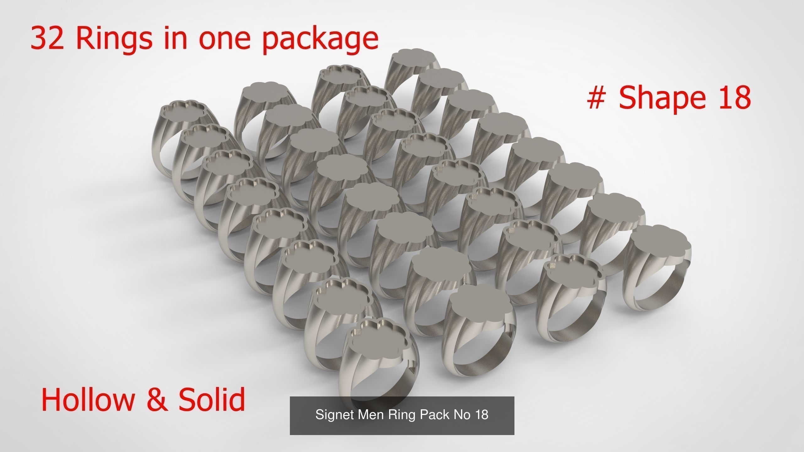 Giant Men Signet Ring Collection 1572 Rings In The Package _45